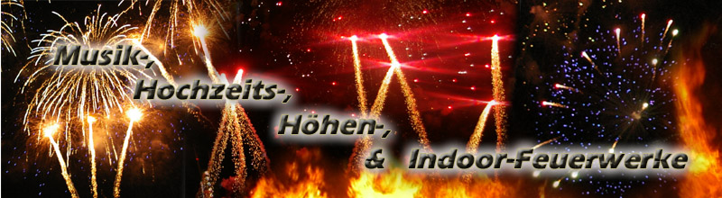 Musik, Hochzeit, H�hen und Indoor Feuerwerk